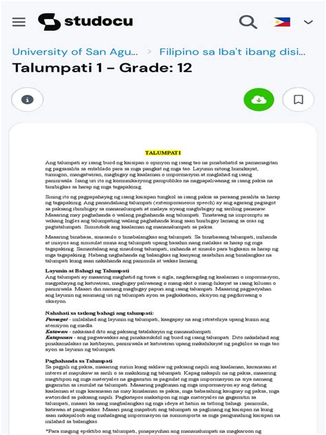 Talumpati 1 .
